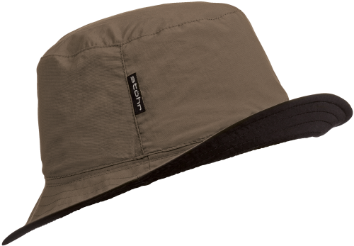 Stöhr Reversible Unisex Hut  dunkelbraun L-XL - Hüte & Mützen