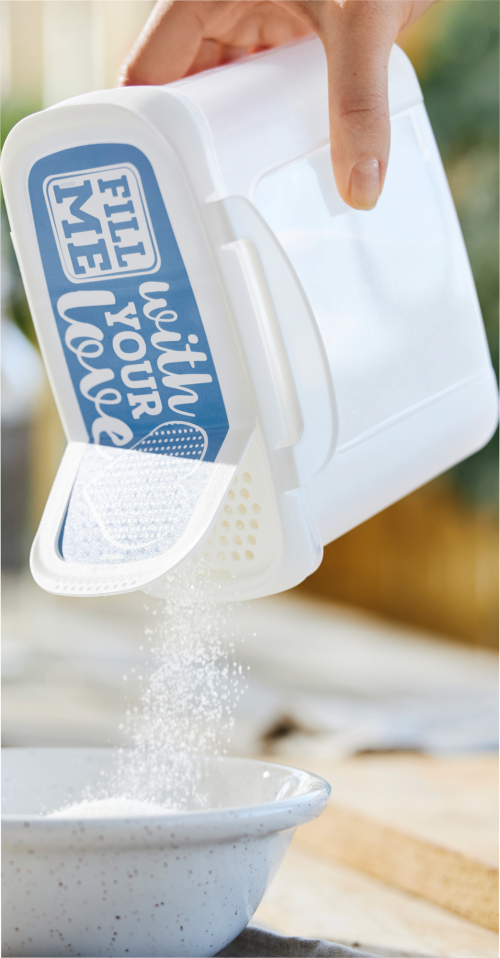 Streudose 1 l CLIC & LOCK horizon blue - Lebensmittelbehälter / Vorratsdosen von Rotho