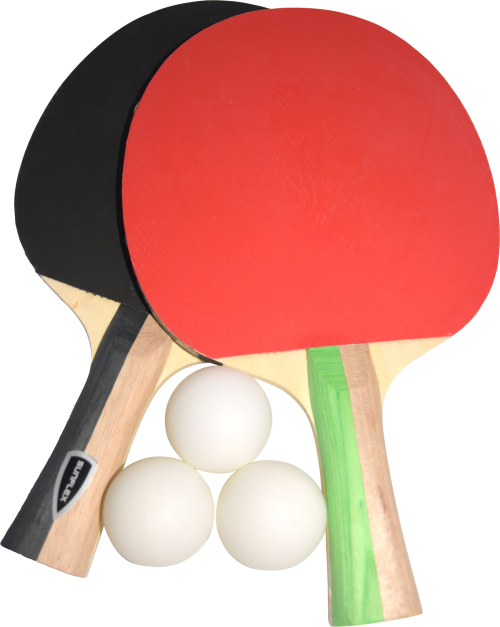 Sunflex sport Fun Set Tischtennis Set mit 2 Einsteigerschlägern und 3 Bällen - Spielsachen