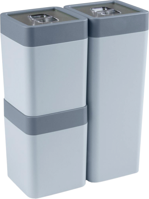 Sunware Sigma home Dry food 3er-Set dunkelblau - Lebensmittelbehälter / Vorratsdosen