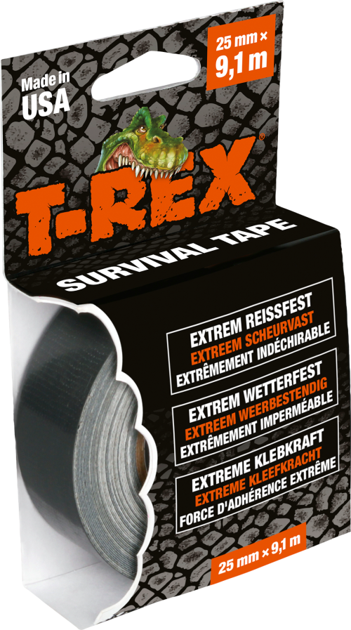 T-Rex Mini Gewebe-Klebeband extra stark 9,1 m x 25 mm - Klebstoffe & Dichtmittel