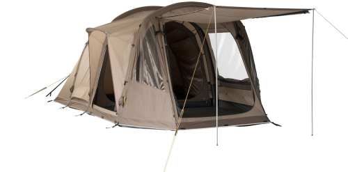 Tambu Husir Familien Tunnelzelt Air braun für 4 Personen - 4-Personen Zelte