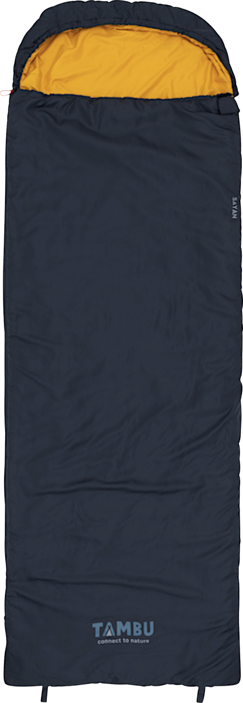 Tambu Sayan Deckenschlafsack Recyceltes Polyester mit Kapuze 3-Jahreszeiten 230 cm  - Schlafsäcke
