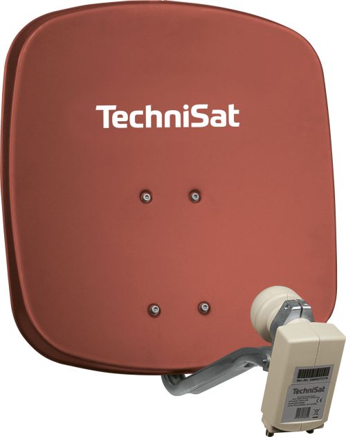TechniSat DigiDish 45 Sat-Antenne (Universal-Twin-LNB) ziegelrot - Camping-Sat-Anlagen