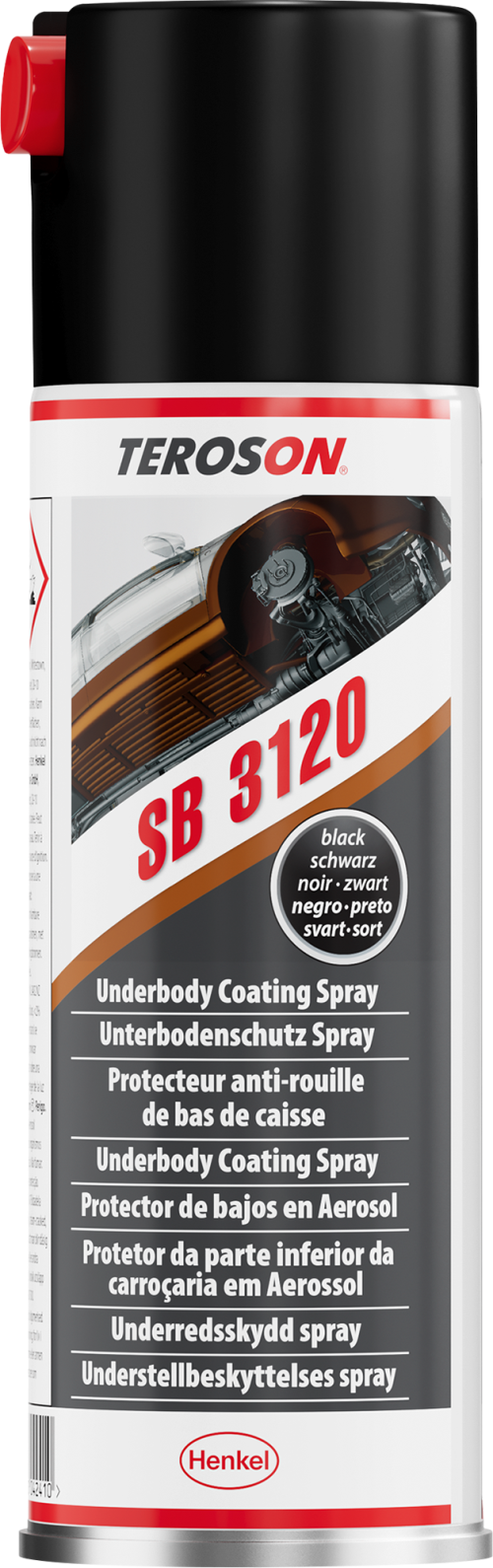 Teroson SB 3120 Unterbodenschutz Spray schwarz 500 ml - Außenbereich & Lack