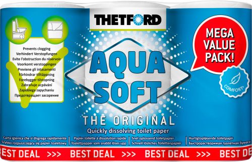 Thetford Aqua Soft ComfortPlus Toilettenpapier (6 Rollen) - Sanitärzusätze & -flüssigkeiten