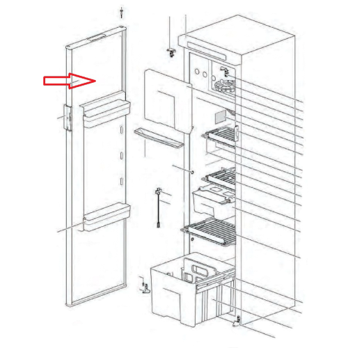 Thetford Kühlschranktüre (N3142) - Ersatzteile Haushalt