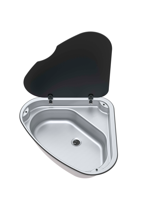 Thetford Serie 33 Spülbecken dreieckig 480 x 480 mm Rechts - Spülbecken