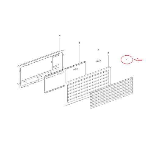 Thetford Winterabdeckung  (186x483) passend zu Thetford Kühlschränke - Ersatzteile Fahrzeug