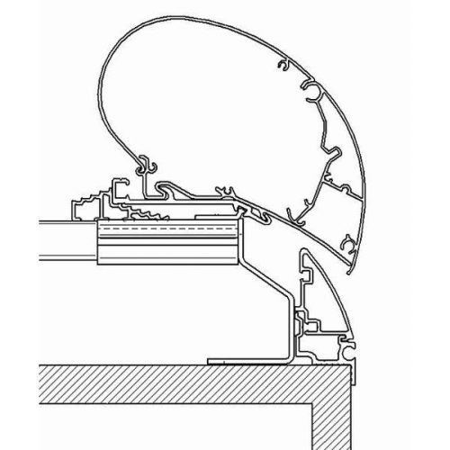 Thule Adapter Fendt Roof Brillant bis 450 cm für 6300 9200 - Markisenadapter