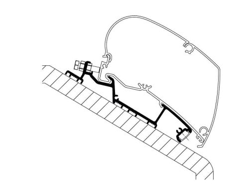 Thule Adapter Niesmann Smove Model 6.9B/Q - Markisenadapter