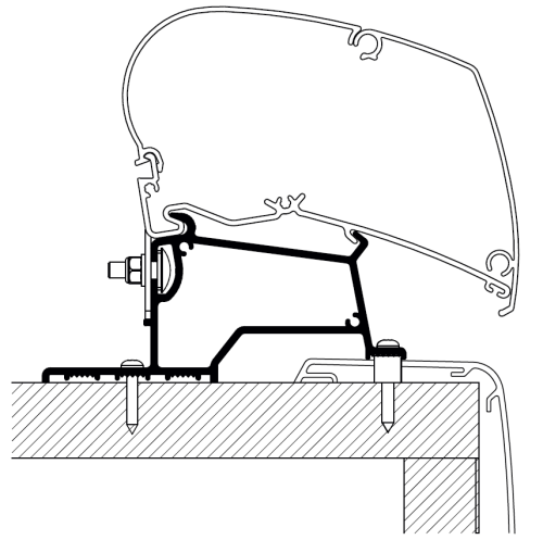 Thule Adapter Roof Rapido Compact Integral - 5 Meter - Markisenadapter