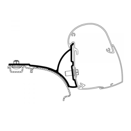 Thule Adapter Set für Markise Omnistor 5102 / VW T5/T6 Linkslenker - Thule Ersatzteilnummer 301982 - Ersatzteile Zelte & Markisen