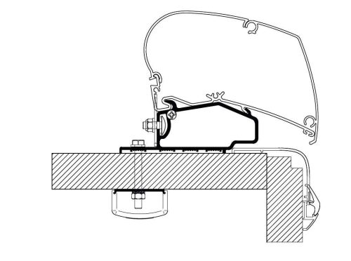 Thule Adapter Swift Escape 2017 - Markisenadapter