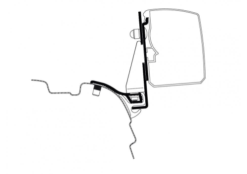 Thule Adapter T 3200 VW T5/T6 Minivan Multi Rail kurzer Radstand - Markisenadapter