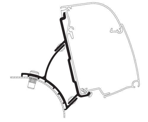 Thule Adapter T 4200 VW T5/T6 Minivan Fixed - Markisenadapter