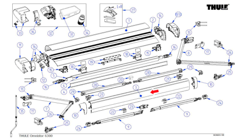 Thule Bleischiene  - Ersatzteile Fahrzeug