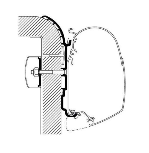 Thule  Bürstner Markisenadapter 3,5 Meter - Markisenadapter