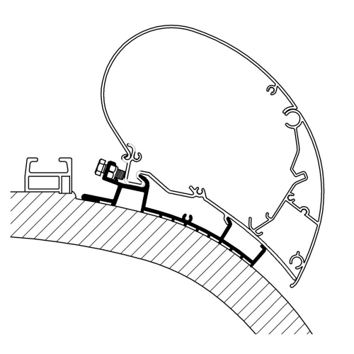Thule Carthago Chic Adapter für Serie 6 / 3,5 Meter - Markisenadapter