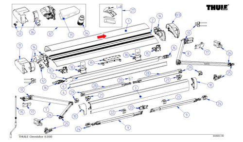 Thule Deckelgehäuse passend zu Omnistor 6300 - Ersatzteile Fahrzeug