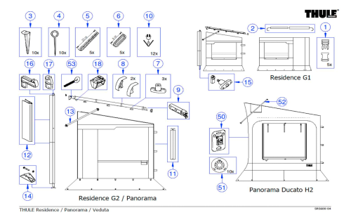 Thule Doppelkederprofil  - Ersatzteile Zelte & Markisen
