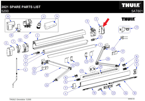 Thule Endkappen-Satz  - Thule