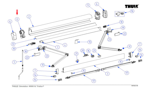 Thule Endplatte (links ) - Thule