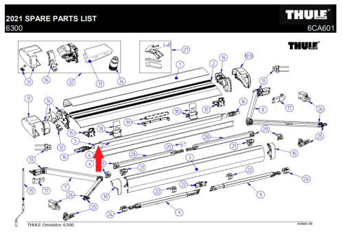 Thule Ersatztuch  - Ersatzteile Fahrzeug