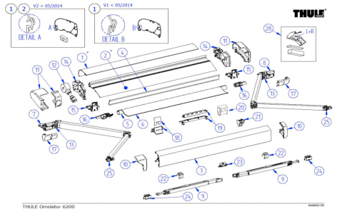 Thule Gehäuse-Stütze - Thule