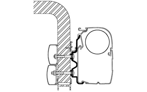 Thule Hymer Markisen-Adapter 2016 3,0m - Markisenadapter