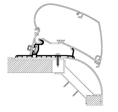 Thule Markisenadapter Autosleepers 2013 3,5m - Markisenadapter