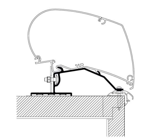 Thule Markisenadapter Caravan 5,5m - Markisenadapter
