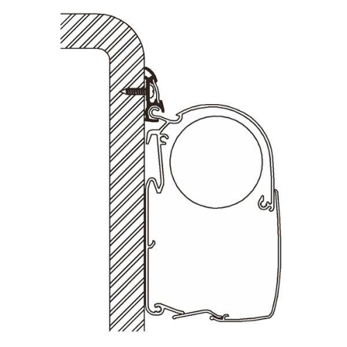 Thule Markisenadapter Caravan Rail Luxe 6,0m - Markisenadapter