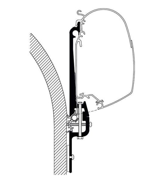 Thule Markisenadapter Eriba Touring ab 2007 - Markisenadapter