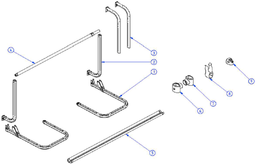 Thule Omni-Bike De Luxe Endkappe passend für Omni Bike Fahrradträger - Thule Ersatzteilnummer 1500601992 - Ersatzteile Thule Fahrradträger