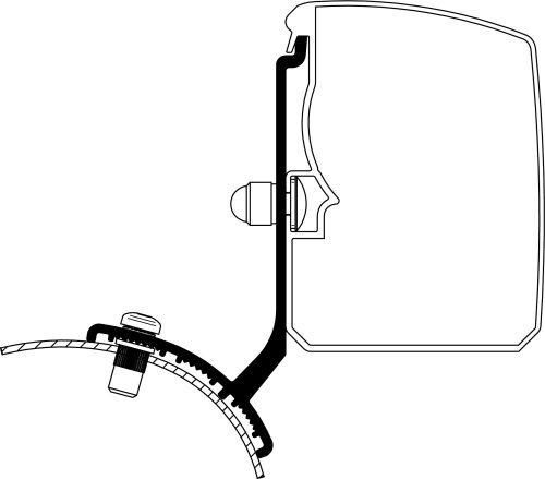 Thule Omnistor 3200 Markisenadapter Ford Trafic / Opel Vivaro / Fiat Talento / Nissan NV300 Fixed LHD - Markisenadapter