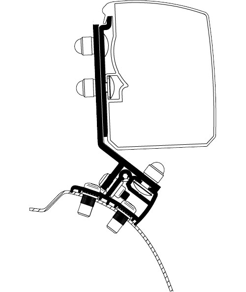 Thule Omnistor 3200 Markisenadapter PSA Minivan Fixed LHD - Markisenadapter