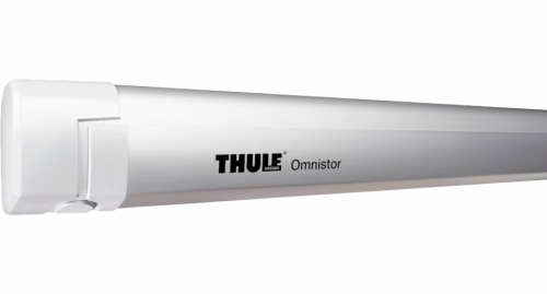 Thule Omnistor 5200 Wandmarkise mit Motor Gehäusefarbe Eloxiert Tuchfarbe Mystic Grau 5 m - Kassettenmarkisen