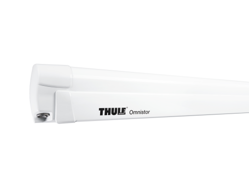 Thule Omnistor 8000 Wandmarkise Gehäusefarbe Weiß Tuchfarbe Mystic Grey 4 m - Kassettenmarkisen