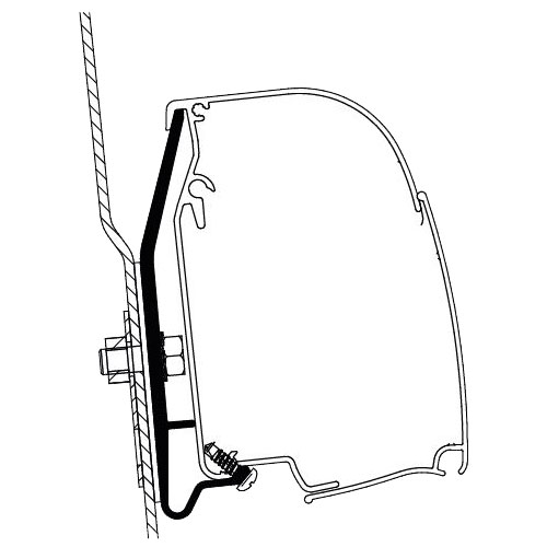 Thule Westfalia Nugget High Roof Markisenadapter Set  - Markisenadapter