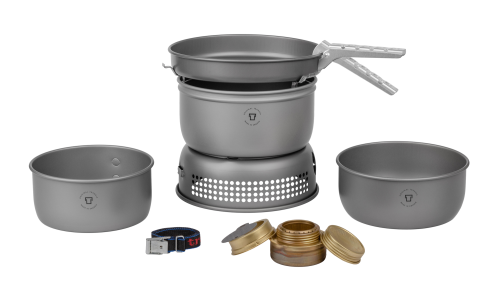 Trangia Trangiakök 25-1 HA Campingkochset 3- teilig mit Spiritusbrenner Set 10 - Spirituskocher