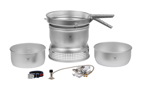 Trangia Trangiakök 25 - 1 UL Campingkochset 3- teilig mit Gasbrenner Set 4 - Gaskocher
