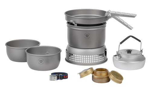 Trangia Trangiakök 27-2 HA Campingkochset 4- teilig mit Spiritusbrenner Set 1 - Spirituskocher