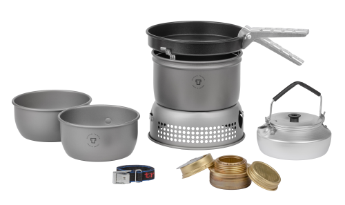 Trangia Trangiakök 27-4 HA Campingkochset 4- teilig mit Spiritusbrenner Set 2 - Spirituskocher