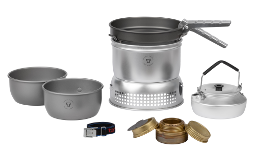 Trangia Trangiakök 27-8 UL / HA Campingkochset 4- teilig mit Spiritusbrenner Set 8 - Spirituskocher