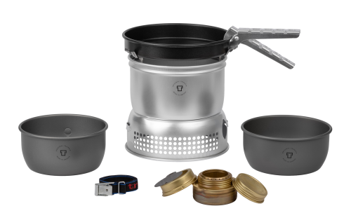 Trangia Trangiakök 27-9 UL / HA Campingkochset 3- teilig mit Spiritusbrenner Set 1 grau - Spirituskocher