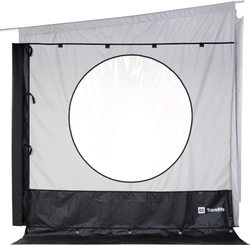 Travellife Scala Seitenwand für Markise Größe M Anbauhöhe 2,25 - 2,44 Meter - Fenstermarkisen