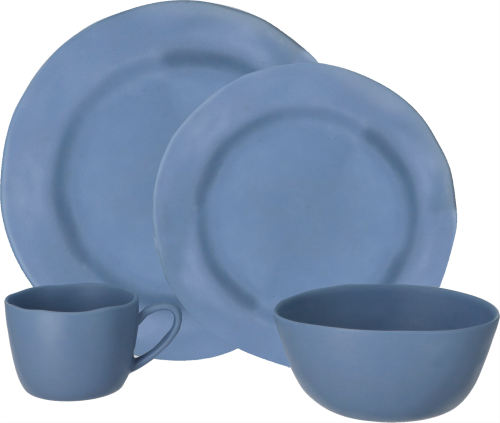 Travellife Soria Melamin Geschirr-Set 16 teilig blau - Kunststoff und Melamin Geschirr-Sets