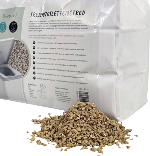Trelino Trenntoilettenstreu 7 Liter - Toilettenbeutel & Toilettenzubehör