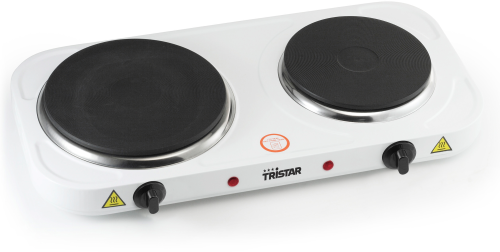 Tristar Doppelkochplatte weiß 2500 W  - Elektrokocher und Kochplatten